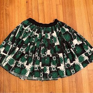 FAUSTO PUGLISI  PRINTED MINI SKIRT SZ 42 #